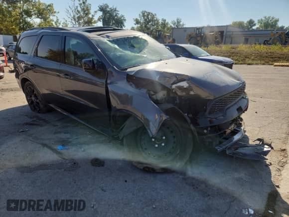 2021 Dodge Durango GT Plus with VIN 1C4RDJDG8MC751859, listed as a Copart auction lot 80912935 with 56,092 mi miles and Salvage title. Bid and sale history available at DreamBid. Image 4.
