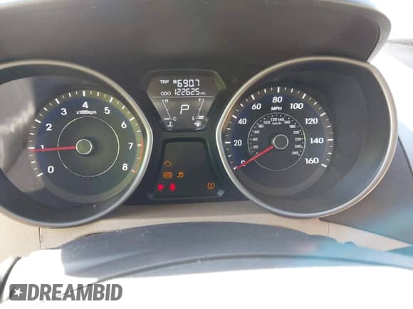 2013 Hyundai Elantra GLS with VIN 5NPDH4AEXDH152663, listed as a IAAI auction lot 43435790 with 122,625 mi miles and . Bid and sale history available at DreamBid. Image 7.