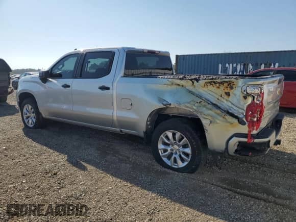 2022 Chevrolet Silverado 1500 Custom with VIN 3GCPDBEKXNG523005, listed as a Copart auction lot 80405015 with 23,215 mi miles and Salvage title. Bid and sale history available at DreamBid. Image 2.