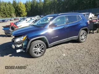2018 Jeep Compass Latitude with VIN 3C4NJDBB9JT434124, listed as a Copart auction lot 86267655 with 61,912 mi miles and Salvage title. Bid and sale history available at DreamBid. Image 1.
