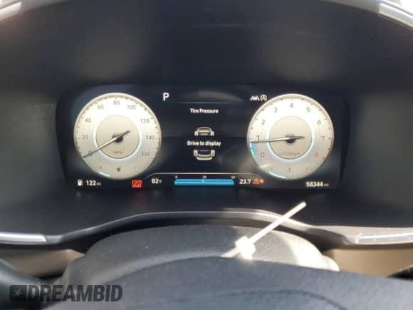 2021 Hyundai Santa Fe Limited with VIN 5NMS44AL7MH318829, listed as a Copart auction lot 66167225 with 58,344 mi miles and Salvage title. Bid and sale history available at DreamBid. Image 9.