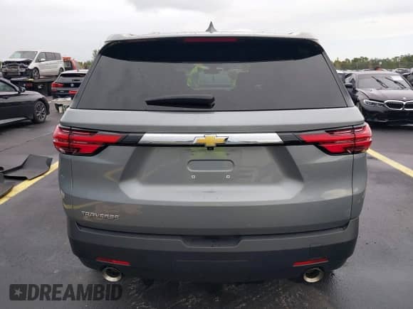 2023 Chevrolet Traverse LS with VIN 1GNERFKW6PJ340667, listed as a IAAI auction lot 42340837 with 26,746 mi miles and . Bid and sale history available at DreamBid. Image 17.