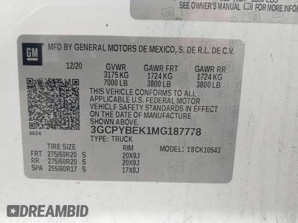 2021 Chevrolet Silverado 1500 Custom с VIN 3GCPYBEK1MG187778, выставлен на аукционе IAAI как лот 42758901 с пробегом 105 067 миль миль и . История ставок и продаж доступна на DreamBid. Изображение 9.