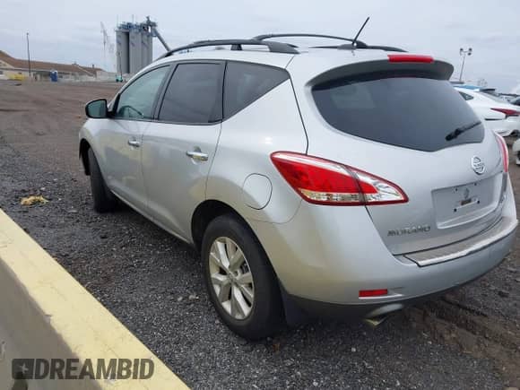 2011 Nissan Murano SL with VIN JN8AZ1MW1BW186151, listed as a IAAI auction lot 41876579 with 154,710 mi miles and . Bid and sale history available at DreamBid. Image 3.