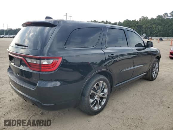 2019 Dodge Durango GT Plus with VIN 1C4RDHDG2KC721472, listed as a Copart auction lot 80826075 with 130,455 mi miles and Salvage title. Bid and sale history available at DreamBid. Image 3.