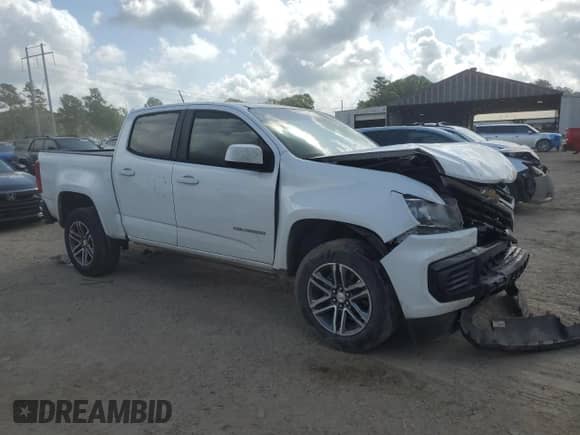 2022 Chevrolet Colorado 4WD Work Truck with VIN 1GCGTBEN6N1105312, listed as a Copart auction lot 59128045 with 114,514 mi miles and Salvage title. Bid and sale history available at DreamBid. Image 4.