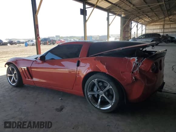 2013 Chevrolet Corvette Grand Sport 3LT with VIN 1G1YS2DWXD5101684, listed as a Copart auction lot 72972804 with 52,833 mi miles and Salvage title. Bid and sale history available at DreamBid. Image 2.