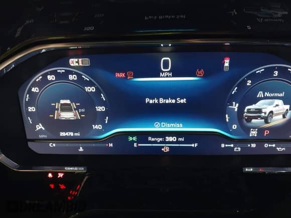 2024 Chevrolet Silverado 1500 LT Trail Boss with VIN 3GCUDFE83RG309753, listed as a IAAI auction lot 43305258 with 28,478 mi miles and . Bid and sale history available at DreamBid. Image 7.