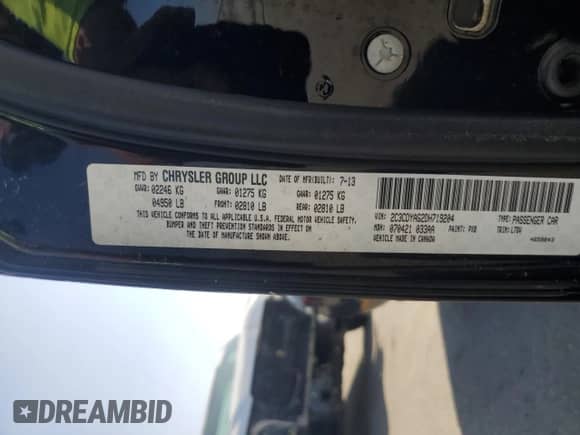 2013 Dodge Challenger SXT с VIN 2C3CDYAG2DH719204, выставлен на аукционе Copart как лот 89696235 с пробегом 157 135 миль миль и Чистый • Clean title. История ставок и продаж доступна на DreamBid. Изображение 12.