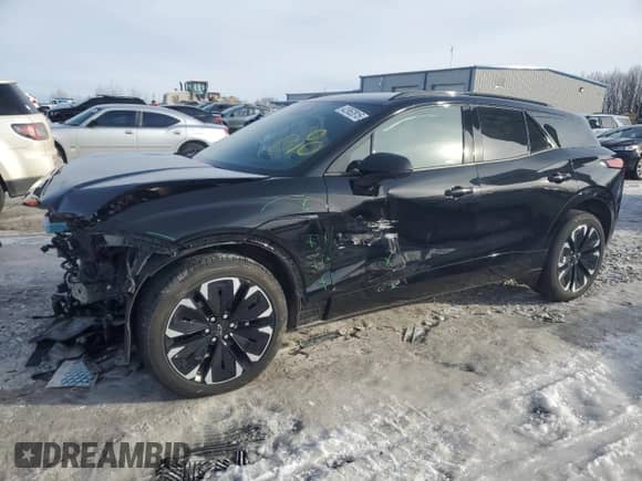 2024 Chevrolet Blazer EV eAWD RS z VIN 3GNKDCRJ9RS183034, wystawiony jako Copart lot #42952815 z przebiegiem 3 358 mil mil oraz Szkoda całkowita • Salvage title. Historia ofert i sprzedaży dostępna na DreamBid. Obrazek 1.