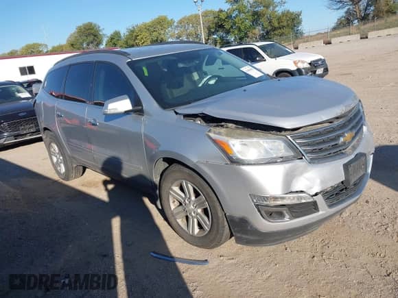 2013 Chevrolet Traverse LT with VIN 1GNKVJKD0DJ228782, listed as a IAAI auction lot 43404656 with 143,267 mi miles and . Bid and sale history available at DreamBid. Image 1.