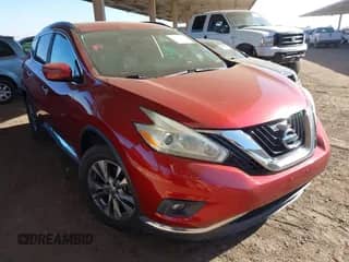 2016 Nissan Murano S z VIN 5N1AZ2MH8GN133376, wystawiony jako IAAI lot #41373139 z przebiegiem 162 905 mil mil oraz . Historia ofert i sprzedaży dostępna na DreamBid. Obrazek 1.
