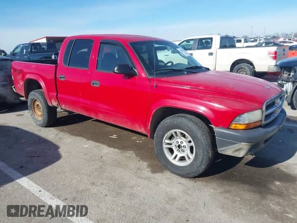 2004 Dodge Dakota Sport with VIN 1D7HG38KX4S735459, listed as a IAAI auction lot 41402108 with 262,730 mi miles and . Bid and sale history available at DreamBid. Image 1.