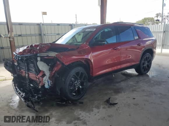 2024 Chevrolet Traverse AWD RS с VIN 1GNEVLKS6RJ237498, выставлен на аукционе Copart как лот 44130205 с пробегом Не указан миль и Списание • Salvage title. История ставок и продаж доступна на DreamBid. Изображение 1.