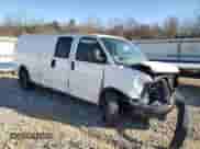 2011 Chevrolet Express Cargo with VIN 1GCWGGFAXB1150161, listed as a Copart auction lot 86826564 with 261,863 mi miles and Salvage title. Bid and sale history available at DreamBid. Image 4.