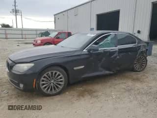 2012 BMW 7 Series 740Li with VIN WBAKB4C57CC575763, listed as a Copart auction lot 81895775 with 203,974 mi miles and Salvage title. Bid and sale history available at DreamBid. Image 1.