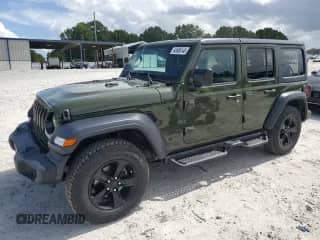 2021 Jeep Wrangler Unlimited Willys с VIN 1C4HJXDN9MW535152, выставлен на аукционе Copart как лот 68886145 с пробегом 33 616 миль миль и Списание • Salvage title. История ставок и продаж доступна на DreamBid. Изображение 1.
