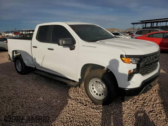 2024 Chevrolet Silverado 1500 Work Truck with VIN 1GCRAAEK1RZ339203, listed as a Copart auction lot 78446224 with 5,163 mi miles and Salvage title. Bid and sale history available at DreamBid. Image 4.