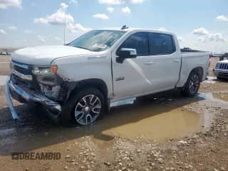 2022 Chevrolet Silverado 1500 LT with VIN 3GCPACEKXNG639304, listed as a Copart auction lot 70997895 with 56,381 mi miles and Salvage title. Bid and sale history available at DreamBid. Image 1.