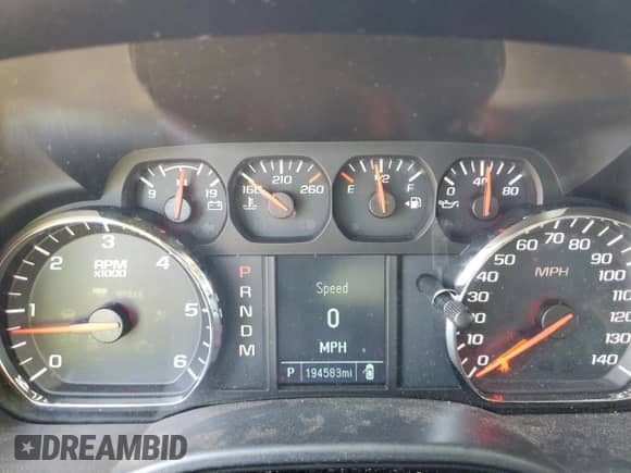 2015 GMC Sierra 1500 with VIN 1GTR1TEHXFZ383969, listed as a Copart auction lot 80303495 with 194,583 mi miles and Salvage title. Bid and sale history available at DreamBid. Image 9.