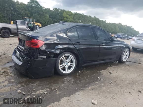 2016 BMW 3 Series 328i with VIN WBA8E9C57GK648771, listed as a Copart auction lot 83878295 with 58,829 mi miles and Salvage title. Bid and sale history available at DreamBid. Image 3.