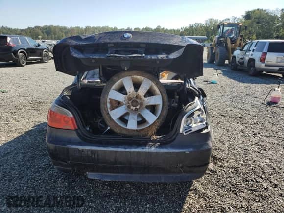 2004 BMW 5 Series 530i with VIN WBANA73554B047809, listed as a Copart auction lot 80371415 with Not provided miles and Salvage title. Bid and sale history available at DreamBid. Image 6.