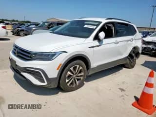 2024 Volkswagen Tiguan S с VIN 3VVRB7AX5RM162322, выставлен на аукционе Copart как лот 71518075 с пробегом 23 154 миль миль и Списание • Salvage title. История ставок и продаж доступна на DreamBid. Изображение 1.