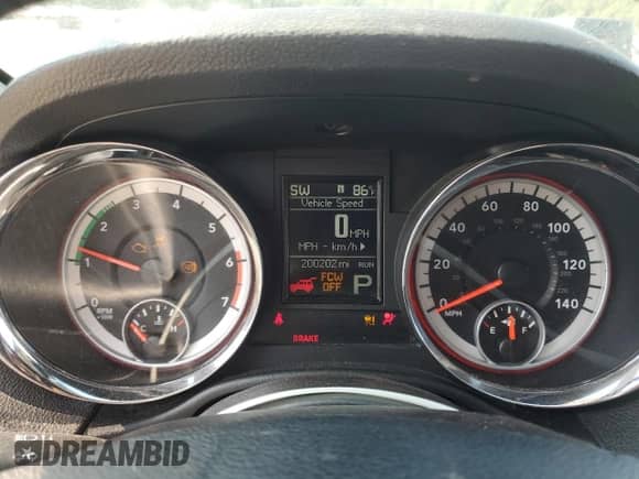 2011 Dodge Durango Citadel with VIN 1D4SD5GT4BC704829, listed as a Copart auction lot 80913255 with 200,202 mi miles and Salvage title. Bid and sale history available at DreamBid. Image 9.