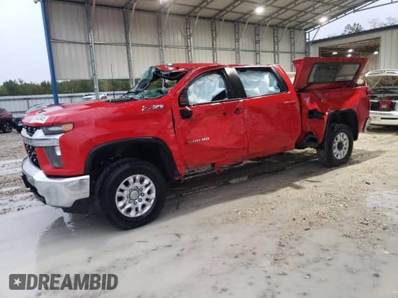 2023 Chevrolet Silverado 3500HD LT with VIN 2GC4YTEY0P1731570, listed as a Copart auction lot 81648345 with 17,340 mi miles and Salvage title. Bid and sale history available at DreamBid. Image 1.