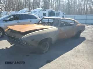 1969 Chevrolet Malibu с VIN 136379G341224, выставлен на аукционе Copart как лот 47850555 с пробегом Не указан миль и Списание • Salvage title. История ставок и продаж доступна на DreamBid. Изображение 1.