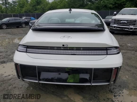 2024 Hyundai Ioniq 6 SEL with VIN KMHM34AC2RA076671, listed as a Copart auction lot 57874855 with 583 mi miles and Salvage title. Bid and sale history available at DreamBid. Image 6.