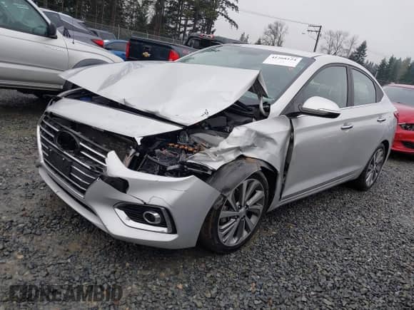 2021 Hyundai Accent Limited z VIN 3KPC34A6XME132842, wystawiony jako IAAI lot #41268124 z przebiegiem 52 698 mil mil oraz . Historia ofert i sprzedaży dostępna na DreamBid. Obrazek 2.