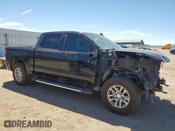 2021 Chevrolet Silverado 1500 LT with VIN 1GCUYDED6MZ404774, listed as a Copart auction lot 69630425 with 90,106 mi miles and Salvage title. Bid and sale history available at DreamBid. Image 4.