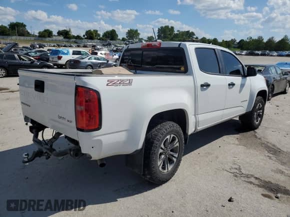 2022 Chevrolet Colorado 4WD Z71 with VIN 1GCGTDEN8N1243459, listed as a Copart auction lot 62418565 with 90,865 mi miles and Salvage title. Bid and sale history available at DreamBid. Image 3.