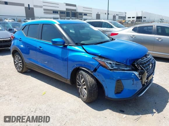 2024 Nissan Kicks SV с VIN 3N1CP5CV3RL566279, выставлен на аукционе IAAI как лот 43143921 с пробегом 25 721 миль миль и . История ставок и продаж доступна на DreamBid. Изображение 1.