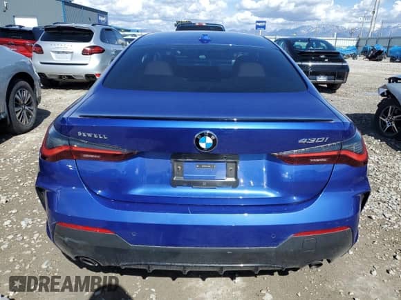 2024 BMW 4 Series 430i с VIN WBA53AP07RCP09929, выставлен на аукционе Copart как лот 55345155 с пробегом 18 723 миль миль и Списание • Salvage title. История ставок и продаж доступна на DreamBid. Изображение 6.