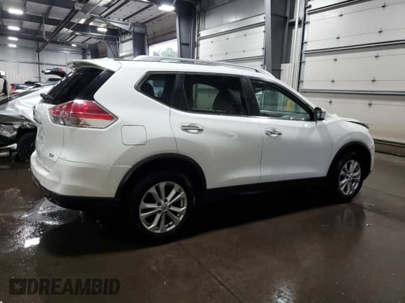 2016 Nissan Rogue SV with VIN KNMAT2MT4GP722066, listed as a Copart auction lot 80131155 with 126,929 mi miles and Salvage title. Bid and sale history available at DreamBid. Image 3.
