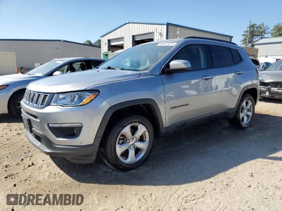2021 Jeep Compass Latitude with VIN 3C4NJDBB5MT509714, listed as a Copart auction lot 85109295 with 117,532 mi miles and Clean title. Bid and sale history available at DreamBid. Image 1.