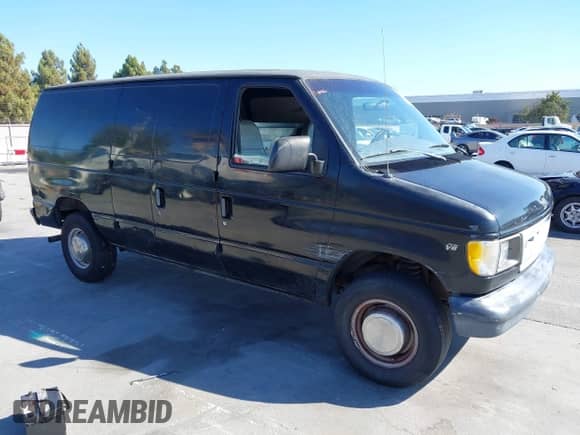 1998 Ford Econoline Cargo Commercial with VIN 1FTSE34L9WHA23271, listed as a IAAI auction lot 43041780 with 222,252 mi miles and . Bid and sale history available at DreamBid. Image 1.