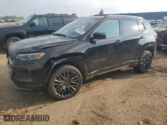 2022 Jeep Compass (RED) Edition with VIN 3C4NJDCBXNT204449, listed as a Copart auction lot 61567965 with 70,180 mi miles and Salvage title. Bid and sale history available at DreamBid. Image 1.