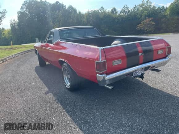 1971 Chevrolet El Camino with VIN 136801K207804, listed as a Copart auction lot 80995265 with 55,508 mi miles and Clean title. Bid and sale history available at DreamBid. Image 3.