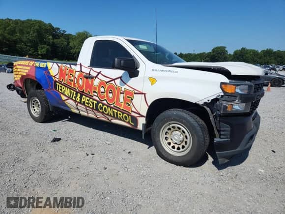 2022 Chevrolet Silverado 1500 Work Truck with VIN 3GCNWAEK0NG218141, listed as a Copart auction lot 62639165 with 81,971 mi miles and Salvage title. Bid and sale history available at DreamBid. Image 4.