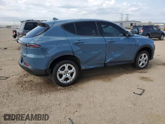 2023 Dodge Hornet GT Plus with VIN ZACNDFBN8P3A05562, listed as a Copart auction lot 56162155 with 61,545 mi miles and Salvage title. Bid and sale history available at DreamBid. Image 3.