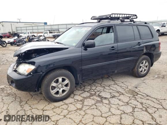 2005 Toyota Highlander with VIN JTEEP21A150093358, listed as a Copart auction lot 81072695 with 173,468 mi miles and Salvage title. Bid and sale history available at DreamBid. Image 1.