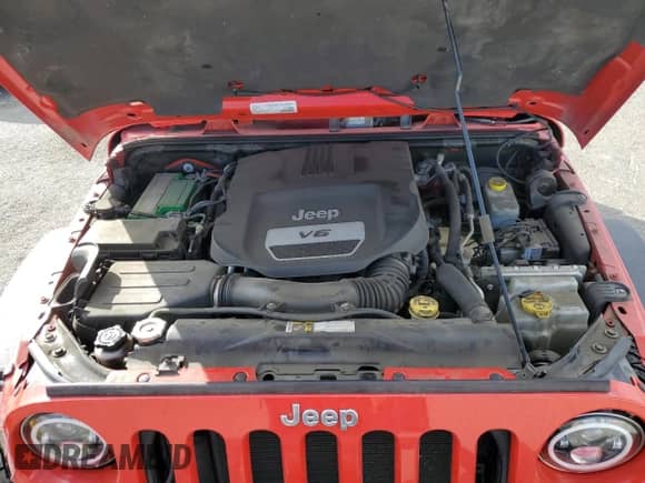 2016 Jeep Wrangler Rubicon with VIN 1C4BJWCG9GL184221, listed as a Copart auction lot 41691135 with 67,295 mi miles and Salvage title. Bid and sale history available at DreamBid. Image 12.