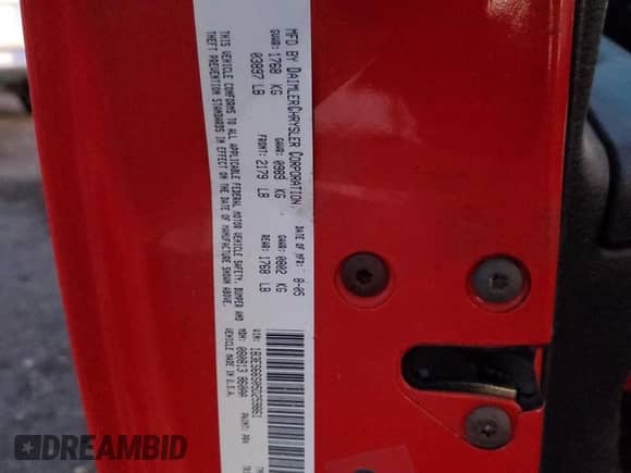 2005 Dodge Neon SRT-4 with VIN 1B3ES66S05D259861, listed as a Copart auction lot 43053435 with 57,141 mi miles and Salvage title. Bid and sale history available at DreamBid. Image 13.