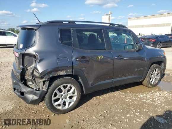 2017 Jeep Renegade Latitude с VIN ZACCJABB4HPE91774, выставлен на аукционе Copart как лот 81569105 с пробегом 118 580 миль миль и Списание • Salvage title. История ставок и продаж доступна на DreamBid. Изображение 3.