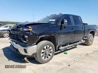 2024 Chevrolet Silverado 2500HD LT z VIN 2GC4YNEY9R1121794, wystawiony jako Copart lot #65835175 z przebiegiem 66 924 mil mil oraz Szkoda całkowita • Salvage title. Historia ofert i sprzedaży dostępna na DreamBid. Obrazek 1.