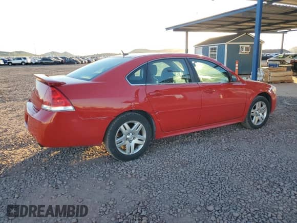 2013 Chevrolet Impala LT с VIN 2G1WG5E36D1121463, выставлен на аукционе Copart как лот 82199285 с пробегом 172 483 миль миль и Списание • Salvage title. История ставок и продаж доступна на DreamBid. Изображение 3.