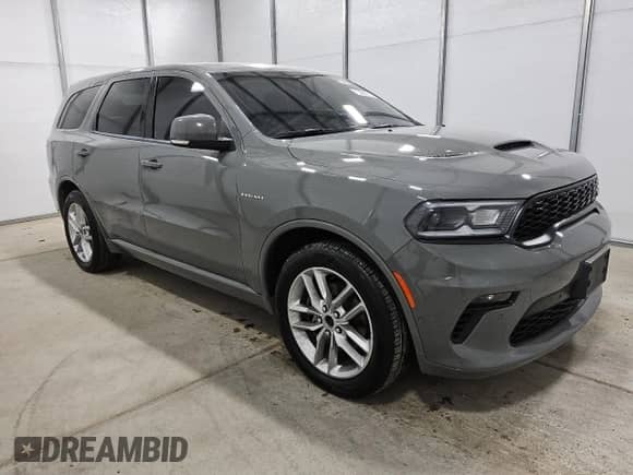 2022 Dodge Durango R/T Plus z VIN 1C4SDJCT6NC223545, wystawiony jako Copart lot #84210335 z przebiegiem 50 847 mil mil oraz Czysty tytuł • Clean title. Historia ofert i sprzedaży dostępna na DreamBid. Obrazek 4.